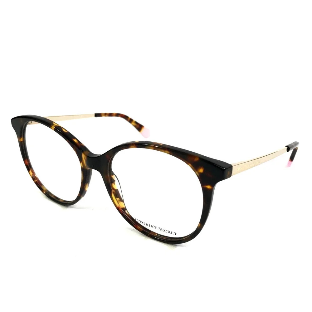 Victoria's Secret Eyeglasses Frames VS5004 052 Tortoise Gold Round 53-17-140